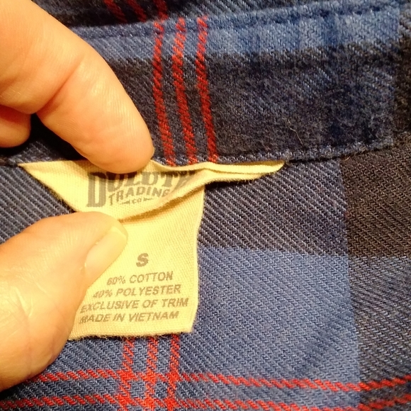 Duluth Trading Co Plaid Flannel Button Long Shirt - Picture 5 of 5